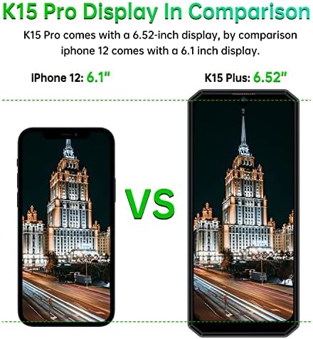 10000mAh Battery Sim-free & Unlocked Mobile Phones OUKITEL K15 Plus, 6.52-Inch 18W Fast Charge+Reverse Charge Dual SIM 4G Rugged Smartphone, Android 4GB+32GB, Mobile Phone Fingerprint Face ID NFC