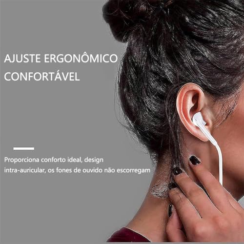 Fone de Ouvido com Fio, Fone com Fio, Fones de Ouvido, Fone de Ouvido com Fio E Microfone, Fones de