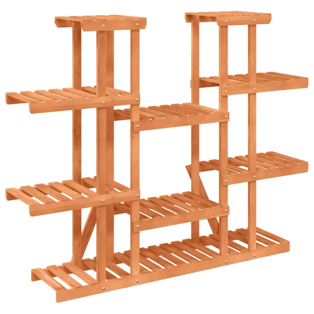 Portafiori in Legno Massello di Abete 110x25x110,5 cm con Supporto Tutore per Piante e Fiori, Graticcio Traliccio Spalliera per Giardino Balcone Serra