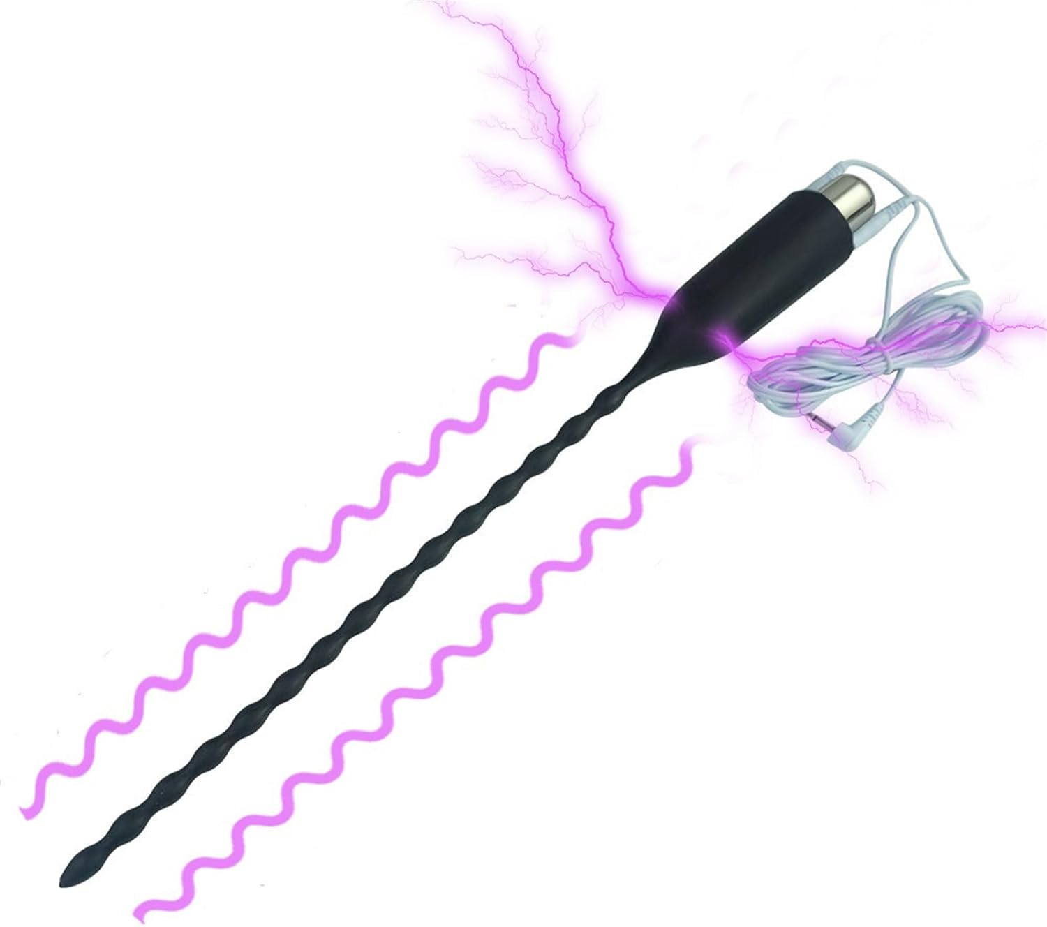 Vibrating Silicone Thread Urethral Penis Plug Electric Shock Male Urethral Sound Dilator Masturbation Adult Sex Toy
