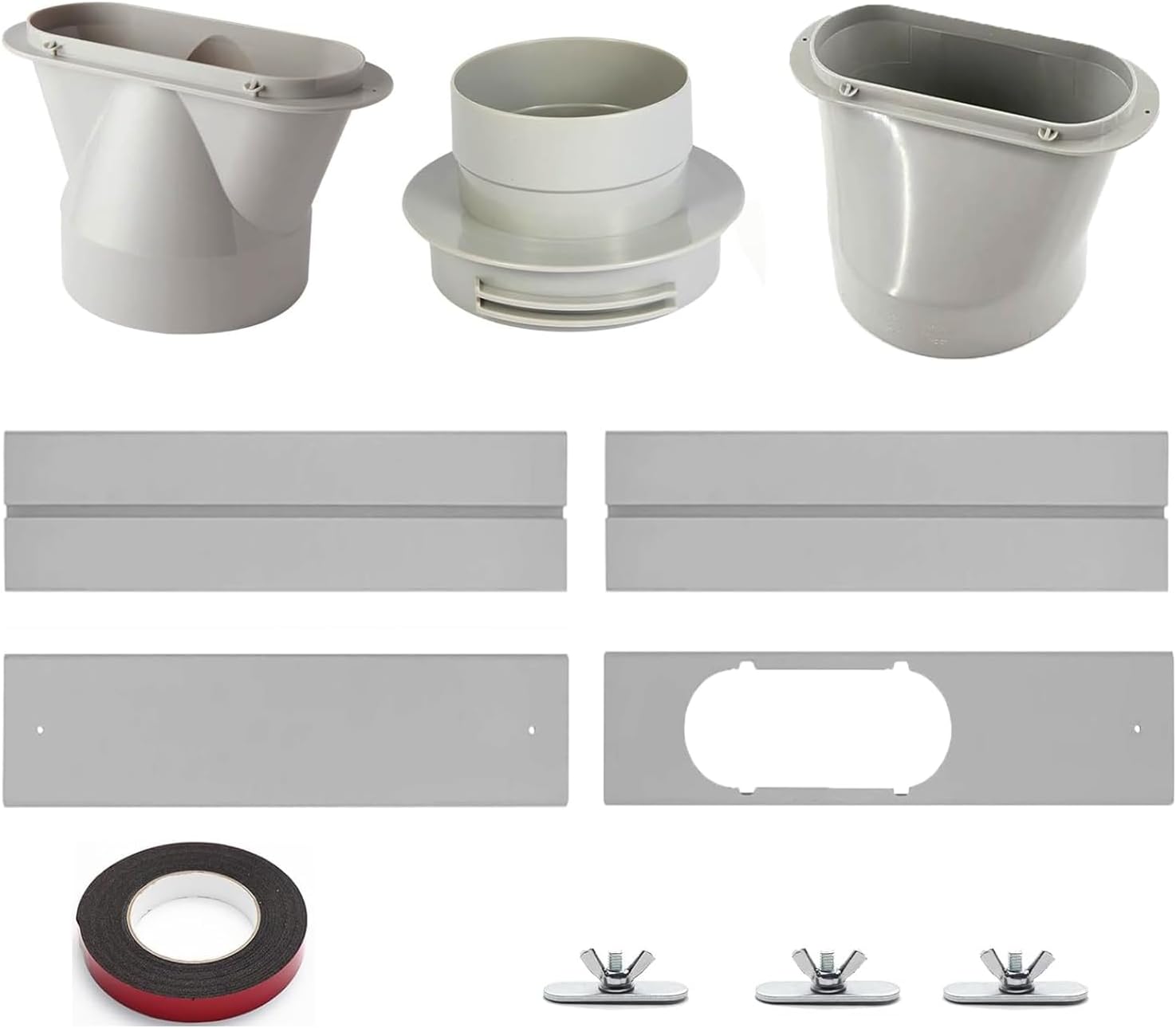 Window Dryer Vent Kit, Fit for Sliding Windows,for 4''/5''/6'' Duct Hose, for Warm Air Ducts, Portable Air Conditioners, Dryers, Grow Rooms Ventilation and Exhaust