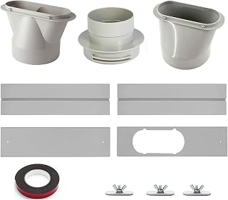 Window Dryer Vent Kit, Fit for Sliding Windows,for 4''/5''/6'' Duct Hose, for Warm Air Ducts, Portable Air Conditioners, Dryers, Grow Rooms Ventilation and Exhaust