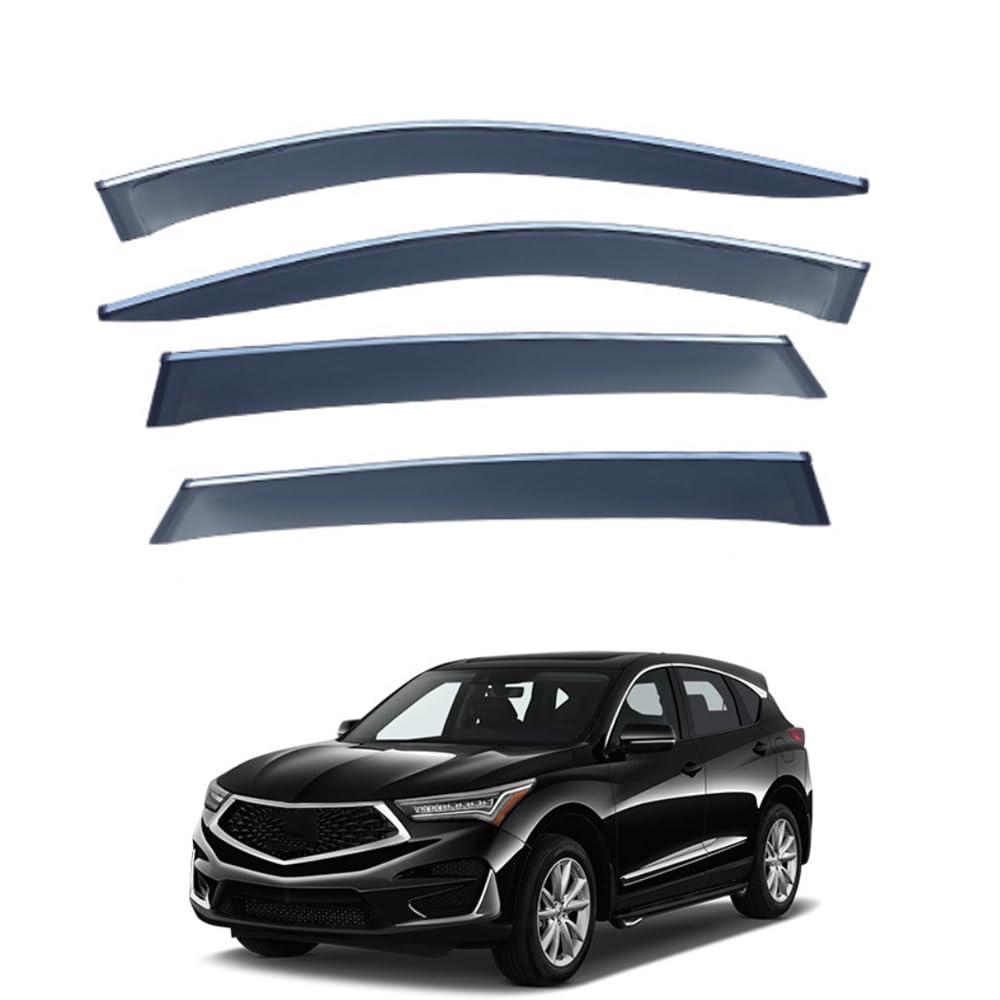 Qoemrhelt Normal 4Pc Set In-Channel Wind Deflectors, For Acura Rdx 2019-2026 Window Visors Rain Guards Vent Visors Rain & Sun Protection,Car Accessories