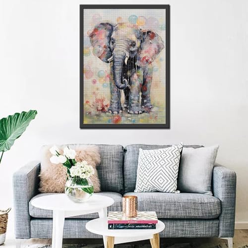 Tucocoo 1000-teiliges Puzzle für Erwachsene, Baby, Elefant, Malpuzzle, niedliches Tier, 1000 Teile… – Ansicht 3