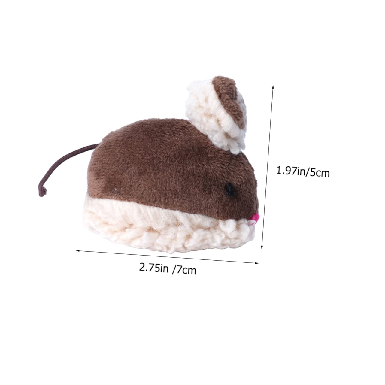 GALPADA 4pcs Interactive Cat Teething Cute Mouse Shape for Indoor Cats Lightweight Entertaining Present for