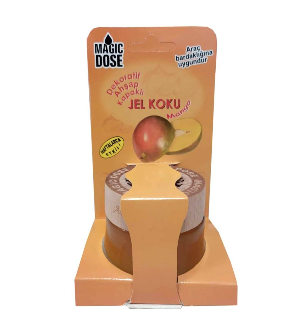 Dekoratif Ahşap Kapaklı Jel Koku Mango 50 ml