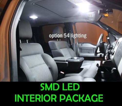 SUPER WHITE 8 Light Bulbs LED SMD Interior Package - Compatible with Honda Accord 4Dr Sedan Only 1998-2002