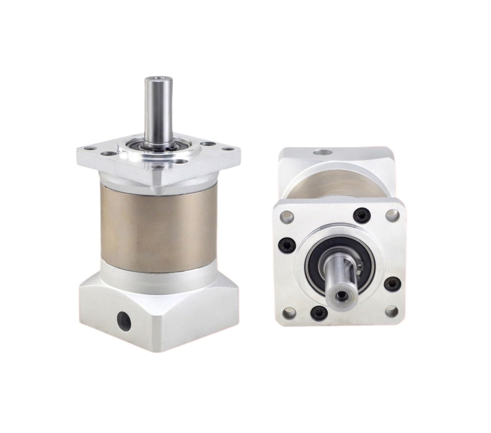 Reductor de velocidad planetario con motor paso a paso Nema23 de control numérico computarizado, 7 arc-min for eje de 8 mm, relación de engranajes de 57 mm, 20:1, IP65, 3000 rpm.(Ratio 10-1)