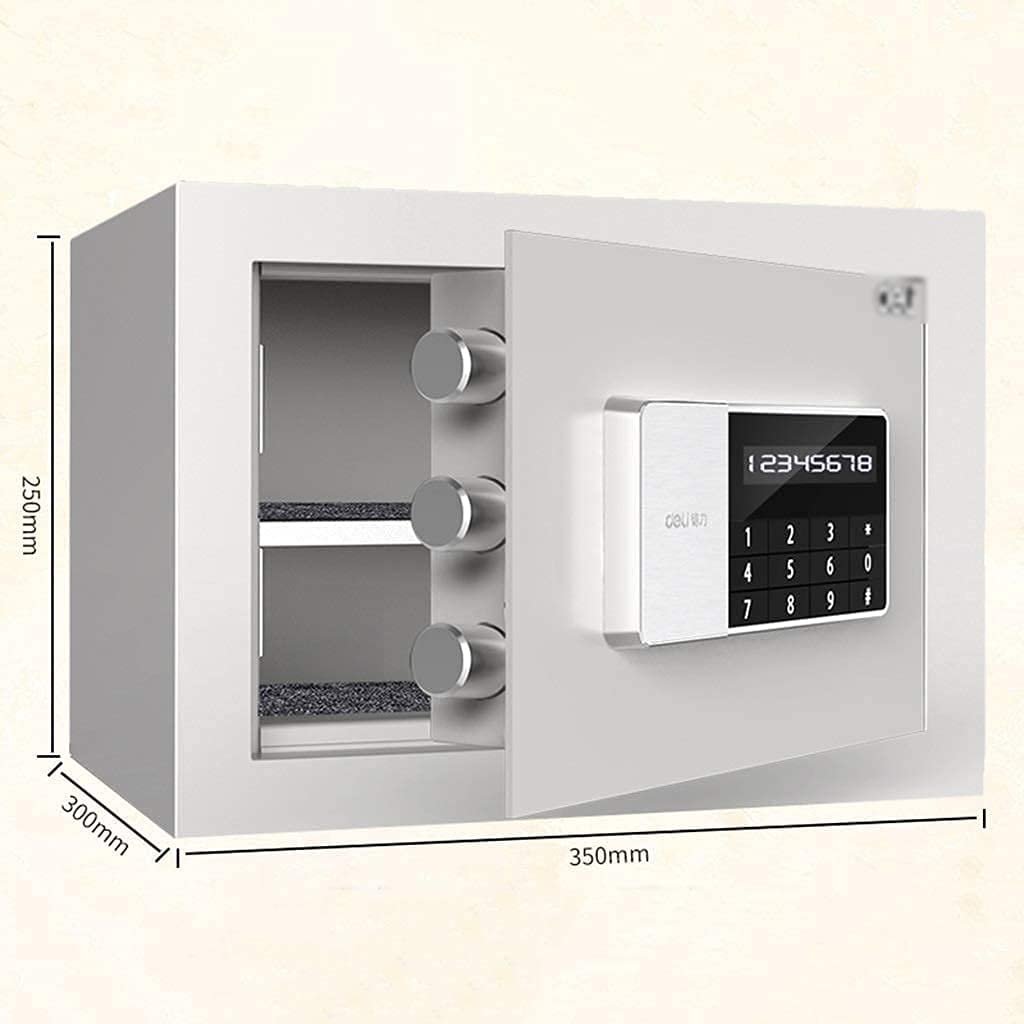 Caja Fuerte De Alta Seguridad, Cajas Fuertes De Gabinete Seguro, Caja De Efectivo Con Contraseña Electrónica De Acero, Caja De Almacenamiento De Documentos Importantes Antirrobo De Oficina, Cajas