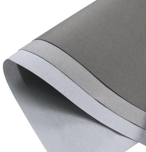Image of KCS 3 pc of 15 inch x 18 inch(38cmx45cm) 18 Count Cross Stitch Cotton Aida Cloth Needlework Rolled Fabric Box,18CT,Light Grey+Medium Grey+Dark Grey