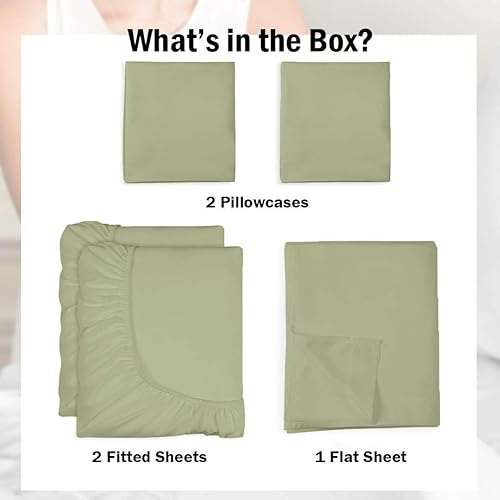 Miniatura 3 de Juego de sábanas de 5 piezas divididas tamaño California King para cama ajustable, sábanas divididas de algodón, sábanas divididas con números de