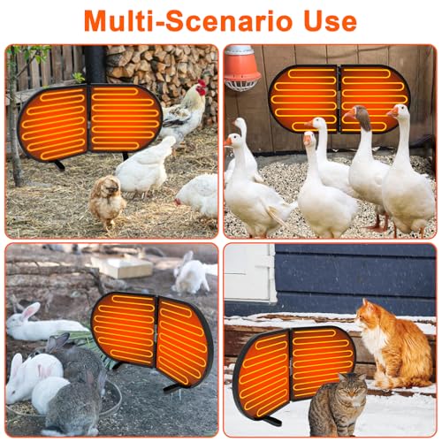 Alpcouts JS-26 Chicken Coop Heater For Winter, 220W Foldable Flat-Panel Radiant Heater thumb #6