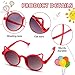 Konohan 6 Pairs Toddler Cat Shaped Sunglasses Girl Kitty Glasses Cute Cat Sun Glasses Outdoor Eyewear for Beach Party Summer Activities