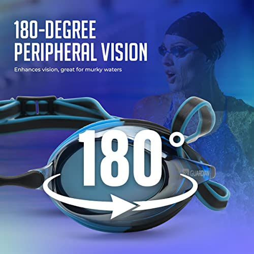 Pro Aviana Adult Swimming Goggles For Lap Pool, Underwater Anti Fog Swim Goggle For Adults, Men, And Women, Clear No Leak Water Glasses (Blue/Black) #TOP5