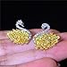 JIANYUXIN Ohrringe Schwan Ohrringe 925 Silber Zirkon Ohrringe Damenbekleidung