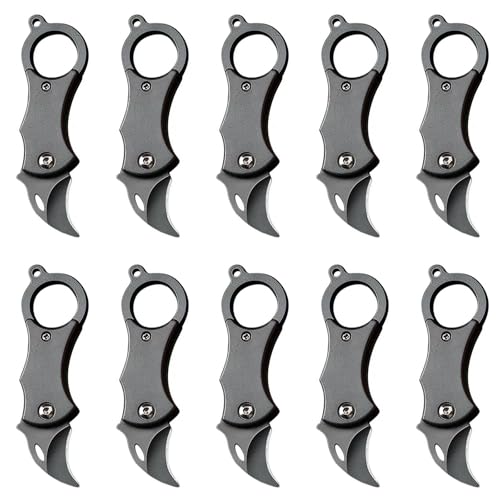 Image of Small Pocket Knife 10Pack 1.35Inch Men's and Women's Gifts Black
