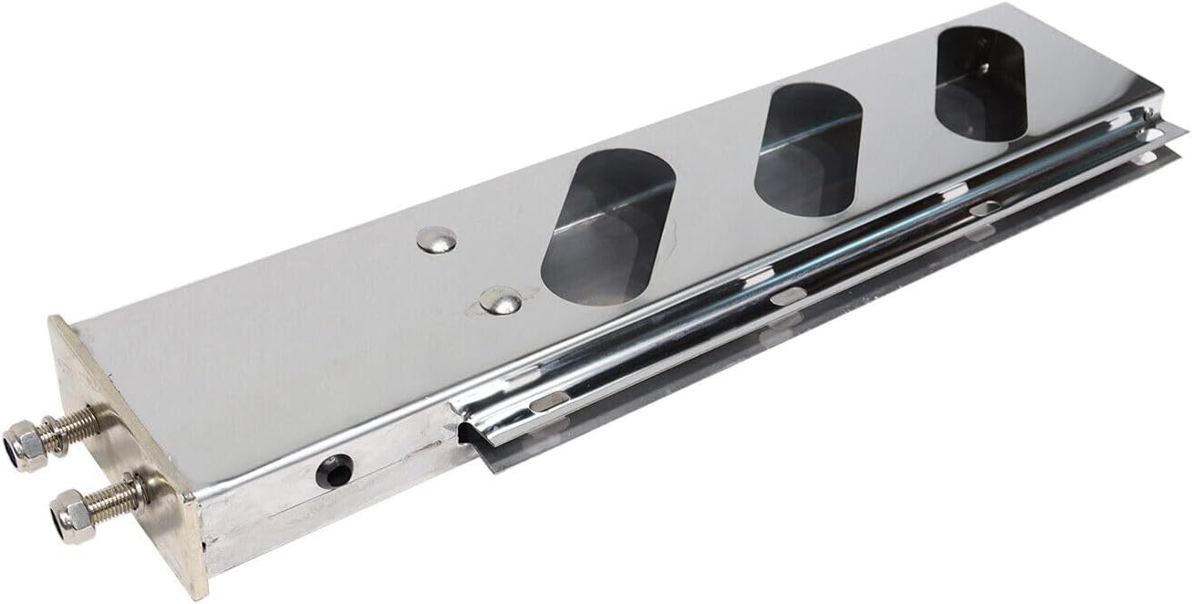 LOSTAR 2PCS 30" Mud Flap Hangers Spring Loaded 2.5" Bolt Pattern Stainless Steel Chrome, Model B, LSOT001584