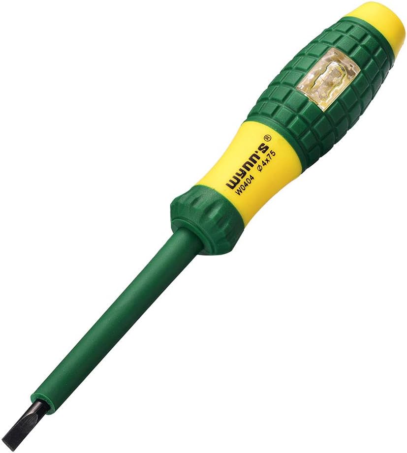 Eightwood Pen Electric Tester Mains Tester Screwdriver Electrical Screwdriver 220V Voltage Electrical Pen 220V Voltage Electric with Test Power Detector Probe