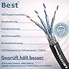 Germany B.e.s.t 50M CAT 8 Cavo di rete per esterni in rame LAN Cavo Ethernet S/FTP 40 Gbit/s Kat 8 rame puro Cavo dati PoE++ LSZH Cavo dati Simplex
