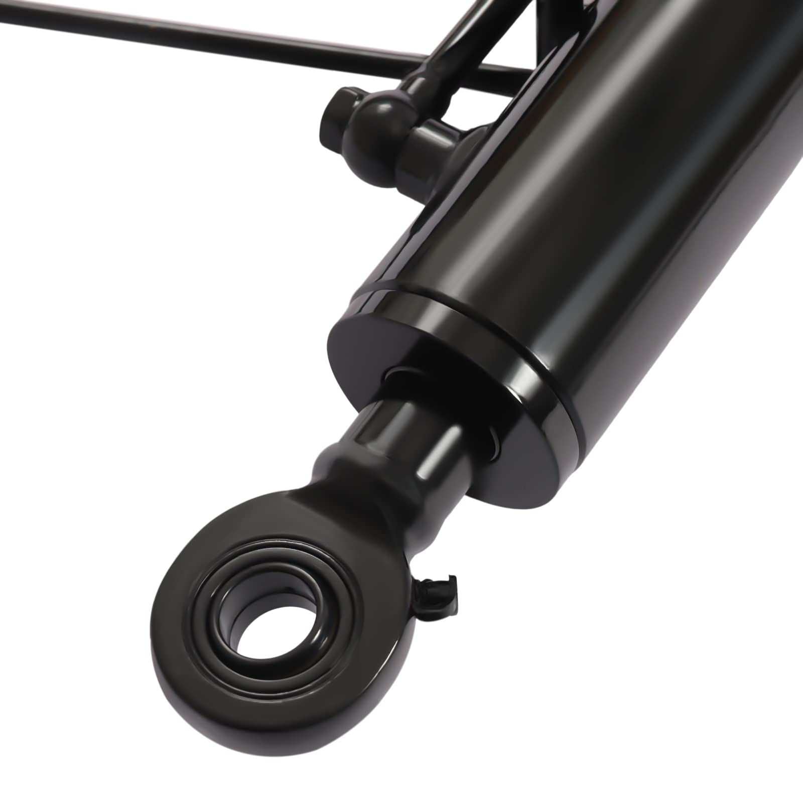 Cilindro idraulico Top Link Cat. 2-2 Valvola di ritegno bidirezionale in acciaio con 2 tubi flessibili e blocco di bloccaggio, lunghezza 19 11/16, per impianti idraulici efficienti e attrezzature