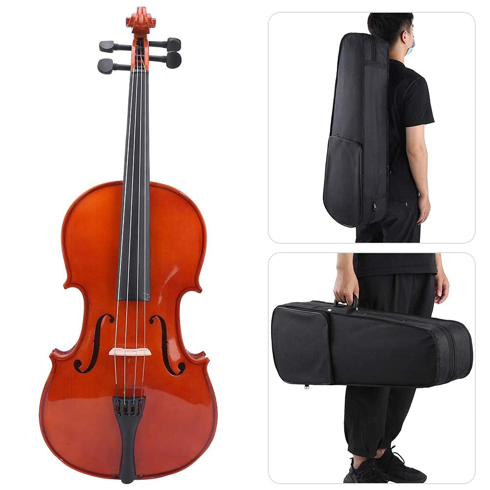VBESTLIFE 16 Zoll Bratsche Set, Massivholz Viola mit Fall Bow Rosin Brücke für Anfänger Schüler