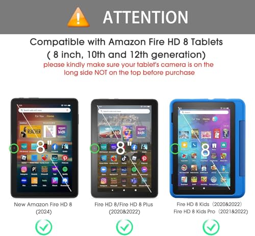 Image of Screen Guard Compatible With New Amazon Fire HD8 / HD8+ / HD8 Kids /Kids Pro Tablet (2024 /2022 /2020) 8 inch Inch Tab Flexible Fiber Screenguard Not a Tempered Glass Screen Protector