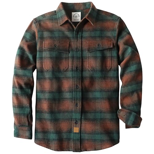 Dubinik® 13oz Extra Schwe Flanellhemd Herren Overshirt HemdHerren...