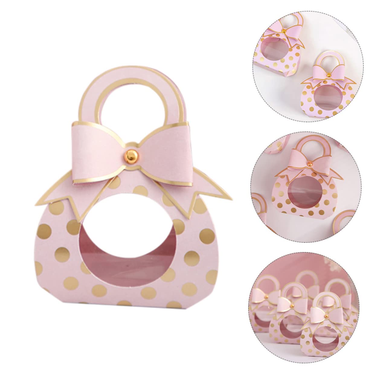 BUGUUYO Hochzeit Geschenkbox mit Süßigkeiten Transparente Würfelboxen für Taufe Geburt Party