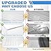 [2 PACK]UPGRADED 2188656 (Upper) Refrigerator Crisper Bin & 2188664 (Lower) Fridge Crisper Drawer Replacement Compatible with Kenmore Whirlpool Refrigerator Drawers Parts with Humidity Control
