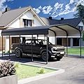 Royal Windsor Metal Carport 12×20 Car Port, Outdoor Storage Heavy Duty Metal Canopy Multi-Use Garage Shed for Car and Truck, Carport Kit with Galvanized Steel Roof Building and Frame