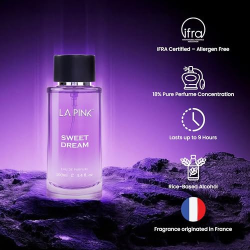 Image of La Pink Sweet Dream EDP Perfume for Woman & Man | Vanilla, White Floral & Citrus Notes | Long Lasting Unisex Luxury Fragrance for Men & Women | 100ml