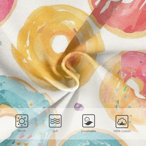 KLL Donuts Background Toddler Boys Cotton Briefs Cute Undies3