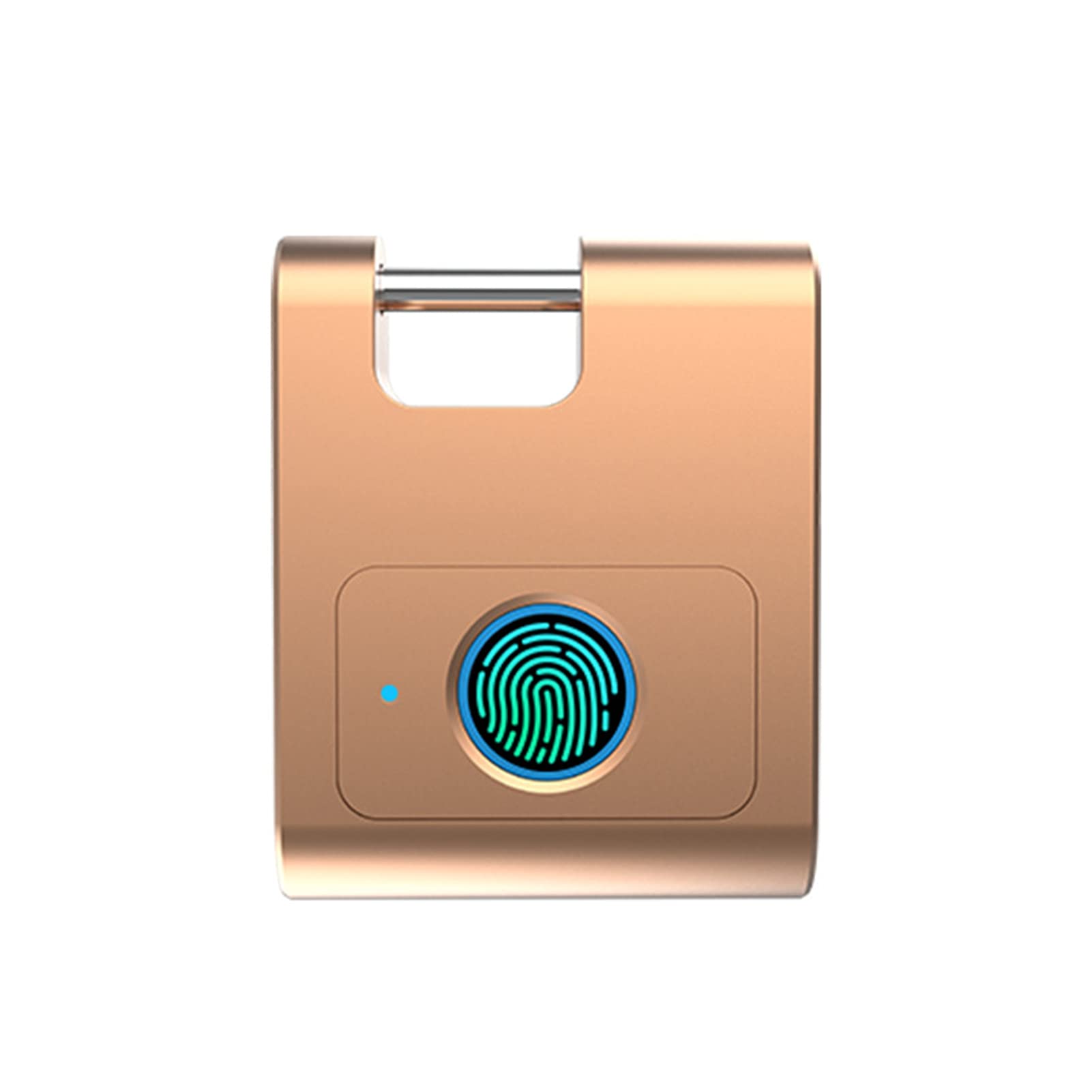 Candado De Huellas Dactilares, Cerradura Inteligente Biométrica con Bluetooth Candado De Huellas Dactilares Antirrobo Recargable para Casillero, Valla, Mochila, Equipaje, Puerta, Cerrojo,B