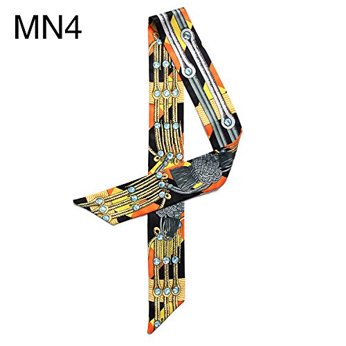 coolgoes 2u00a0piezas Fashion Color accesorio para el pelo hairband cinta de bolso colorido pañuelo de seda MN4