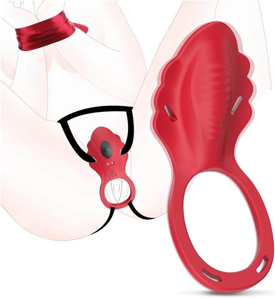 Remote Silent Control Vibratoar for Women Thrusting Toys Woman Viboators Panties with 9 Modes Controller Long Distance Remote Vibration App Phone Controlled Adults Toys for Couples (Red-2)