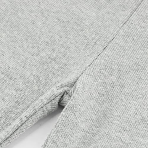 GLEAMING GRAIN Calça legging infantil de algodão casual com cintura elástica para meninas de 2 a 7 a