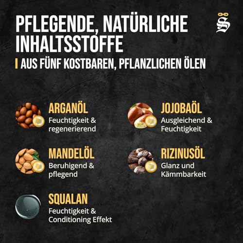 Störtebekker® Premium Bartöl Sandelholz - tägliche Bartpflege für 3-Tage-Bart bis Vollbart - 50ml Beard Oil Vegan - Bart Öl Herren mit angenehmen Duft - Hochwertige Inhaltsstoffe - Made in Germany 3