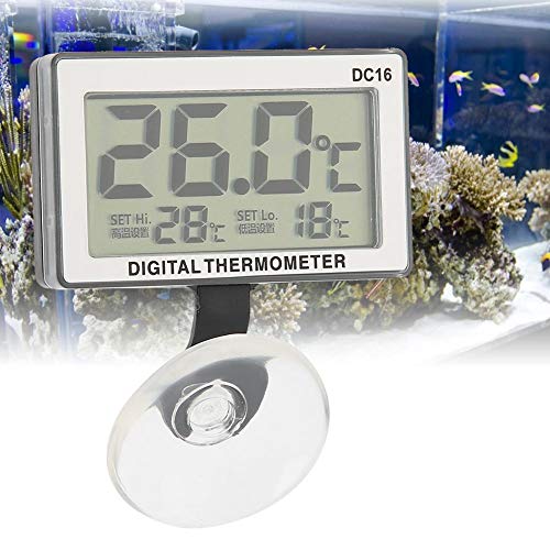 ViaGasaFamido Digital Aquarium Thermometer, Waterproof LCD Submersible Thermometer with Suction Cup for Fish Tank - Image 4