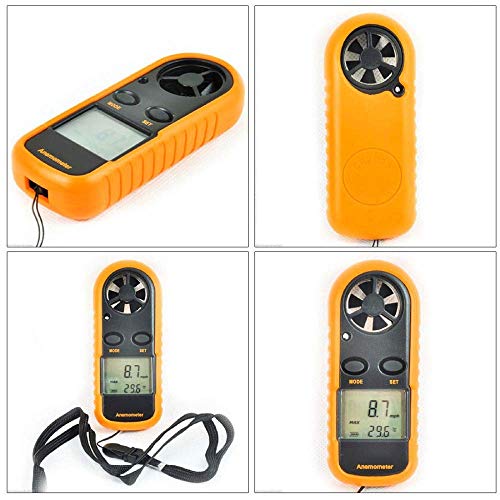 C-Zone Digital LCD CFM/CMM Thermo Anemometer + Infrared Thermometer for Wind Speed Gauge Meter Temperature
