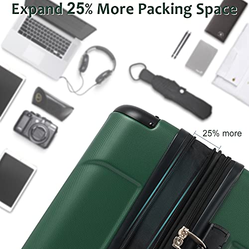 Houagi Hardshell Luggage Spinner Suitcase With Tsa Lock Lightweight Expandable 24'' (Single Luggage) #TOP5