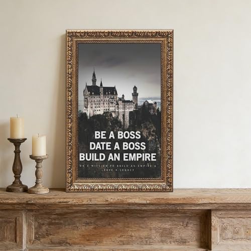 Poster citations Be A Boss toile décoration murale salon chambre
