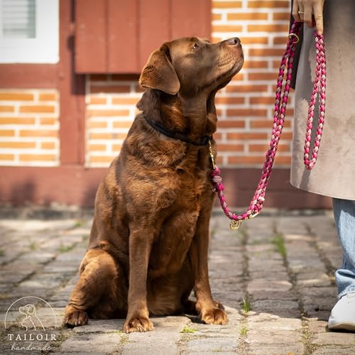 Tailoir Hundeleine 2m geflochten - Tauleine Hund, Mittelgroße - Große Hunde