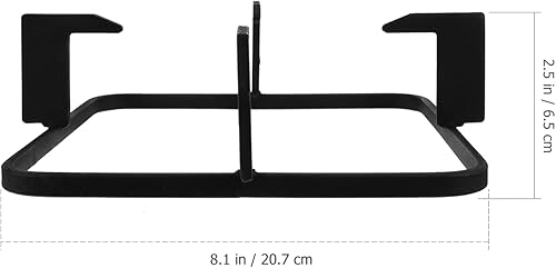 Miniatura 6 de Uonlytech Cubiertas para quemadores de gas de hierro fundido, anillo de soporte para wok, 8.1 in cuadrado para quemador de gas, salvamanteles,