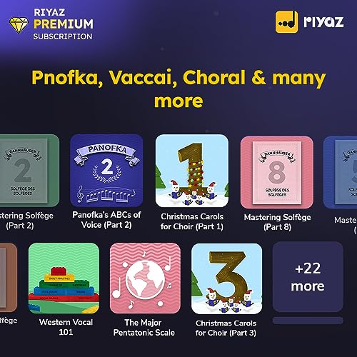 Image of Riyaz App - Learn to Sing Solfege | 12 Months Premium Subscription | Suitable for Guitar / Vaccai / Choral / Western Vocal Learners | 35 Lakhs Learners | (Activation Link by Email in 2 Hours)
