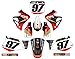 Compatible avec Honda CR 125 Custom MX Vinyle Graphique Fond Autocollant Kit