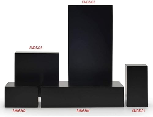 Miniatura 6 de Oirlv Organizador de joyas de madera maciza, estilo minimalismo, expositor de joyería, soporte cuadrado negro (SM05301)