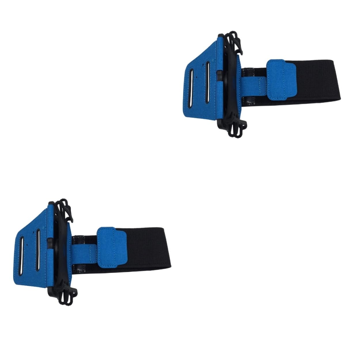 Angoily 2pezzi Supporto Per Smartphone Da Braccio Con Fibbia Accessorio Per Sport e Corsa All Aperto Colore Blu Compatibile Con Tutti Cellulari