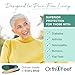 Orthofeet Women's Orthopedic Bordeaux Leather Lorin Hands-Free Slipper, Size 9 Wide