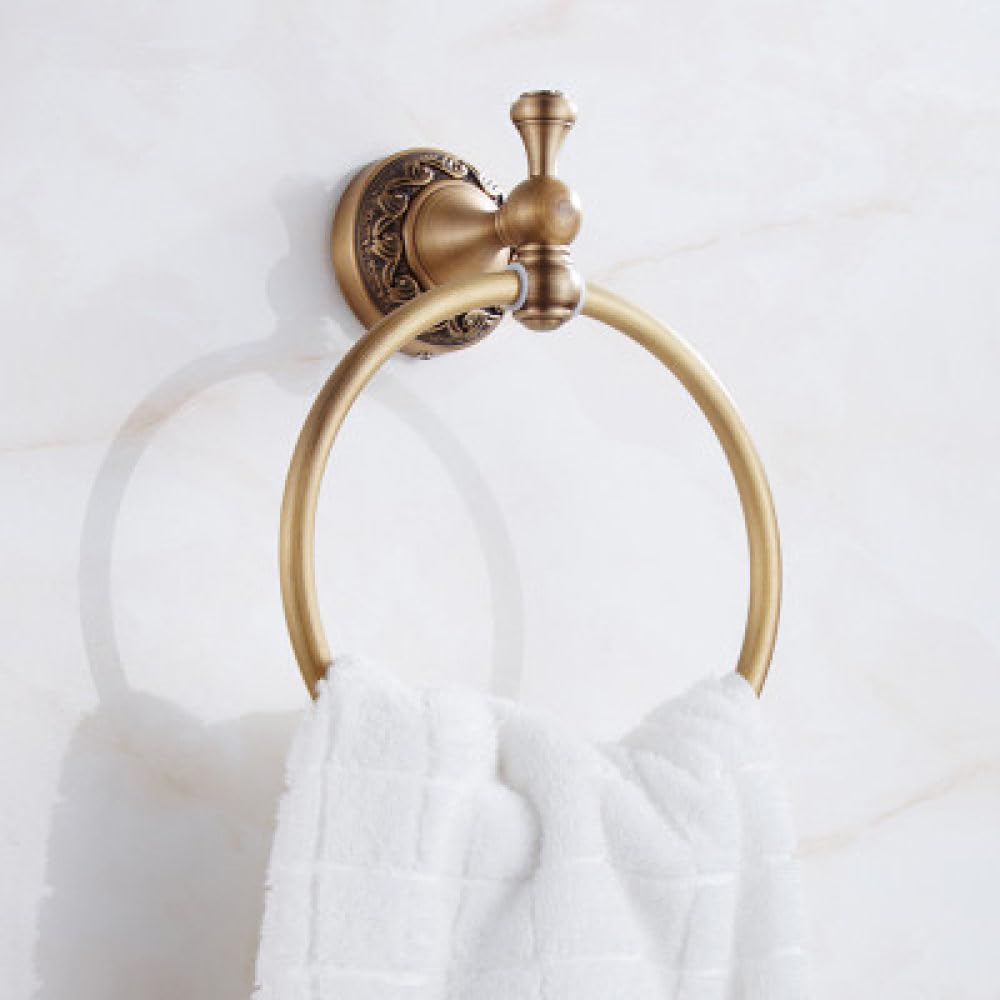 Robinet en laiton antique et set d'accessoires sculptés anti-rouille