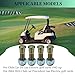 4PCS Wheel Bolts Lug Studs Lug Bolts & 4pcs Nuts Compatible with Club Car DS Golf Cart Gas Electric 1982-up Replace# 416-061,1034779-01,1011304,102353401,101922201 & nut 1010984 416-120,1011390